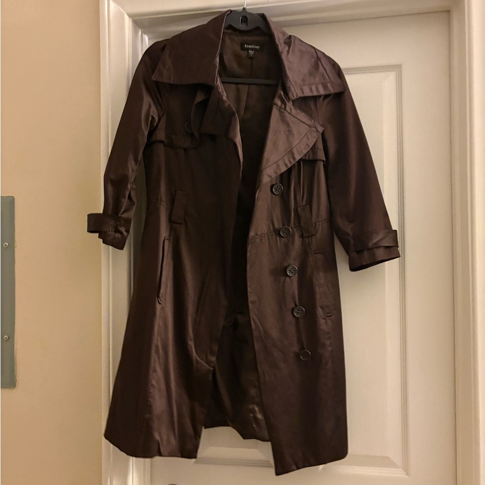 Bebe Rich Brown Satin Fabric